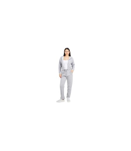 Womens/ladies Slim Joggers Grey Marl Brave Soul
