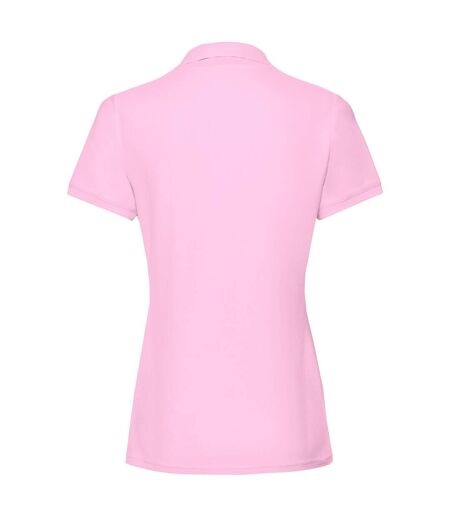 Polo premium femme rose clair Fruit of the Loom