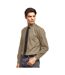 Premier Mens Long Sleeve Formal Plain Work Poplin Shirt (Khaki) - UTRW1081