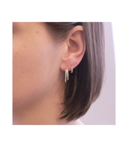Boucles d'oreilles Duo Circlet, Cristal d'Autriche