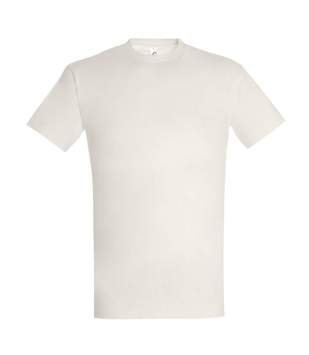 T-shirt manches courtes imperial homme blanc cassé SOLS-1