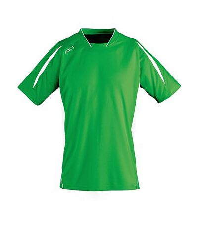 SOLS Mens Maracana 2 Short Sleeve Scoccer T-Shirt (Bright Green/White) - UTPC2810