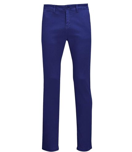 pantalon toile chino stretch homme - 01424 L33 - bleu outremer