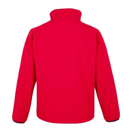 Mens printable soft shell jacket red/black Result Core