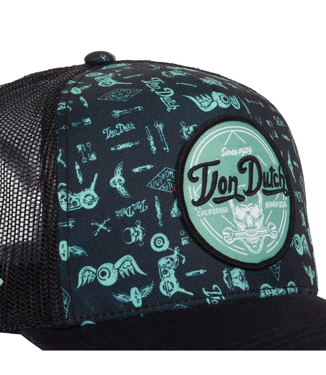 Casquette trucker avec filet Print Full Meca Vondutch-3