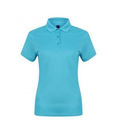 Henbury Womens/Ladies Stretch Microfine Pique Polo Shirt (Turquoise) - UTPC2952