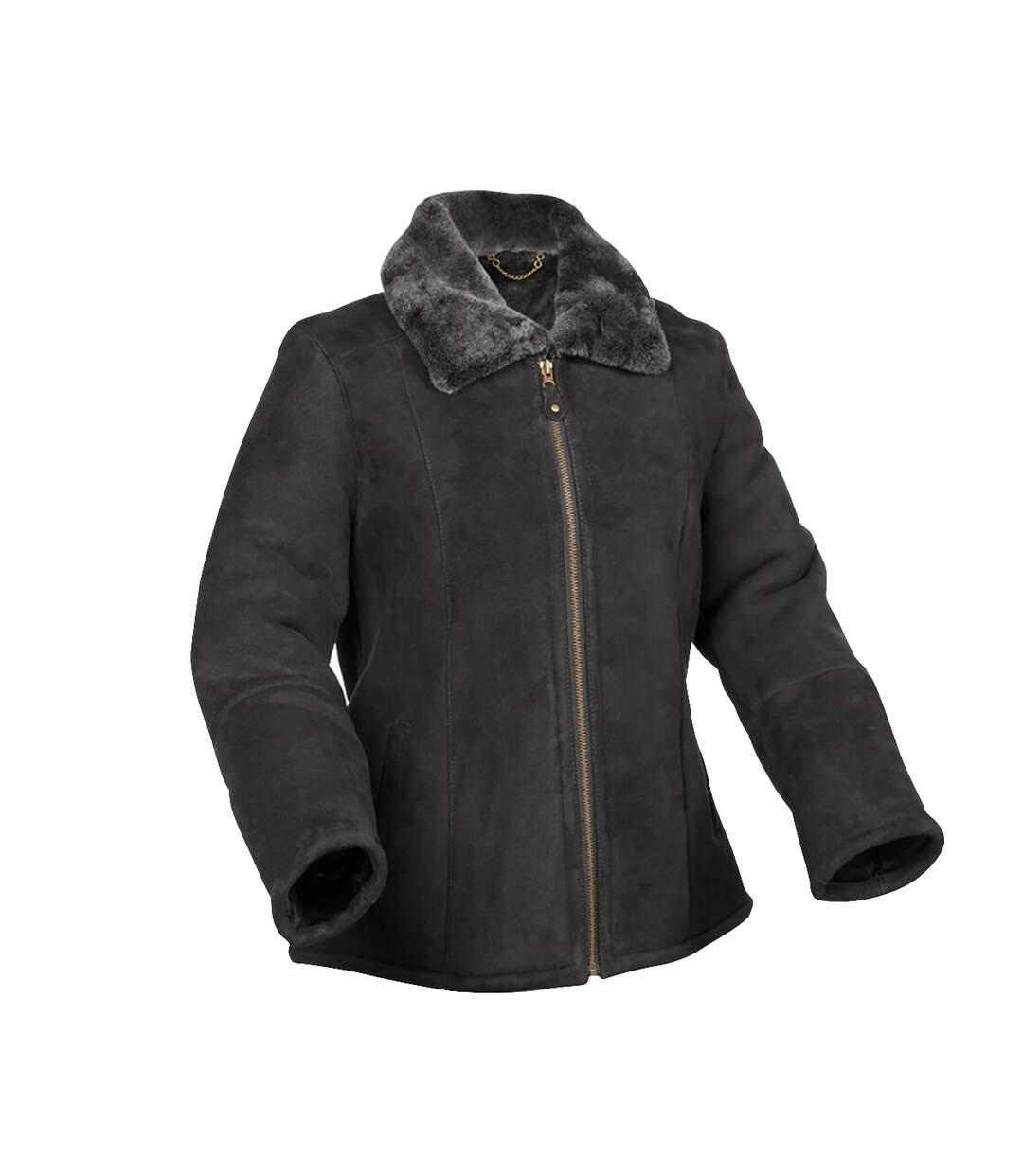 Eastern Counties Leather Womens/Ladies Hillary Aviator Sheepskin Coat (Black) - UTEL192-1