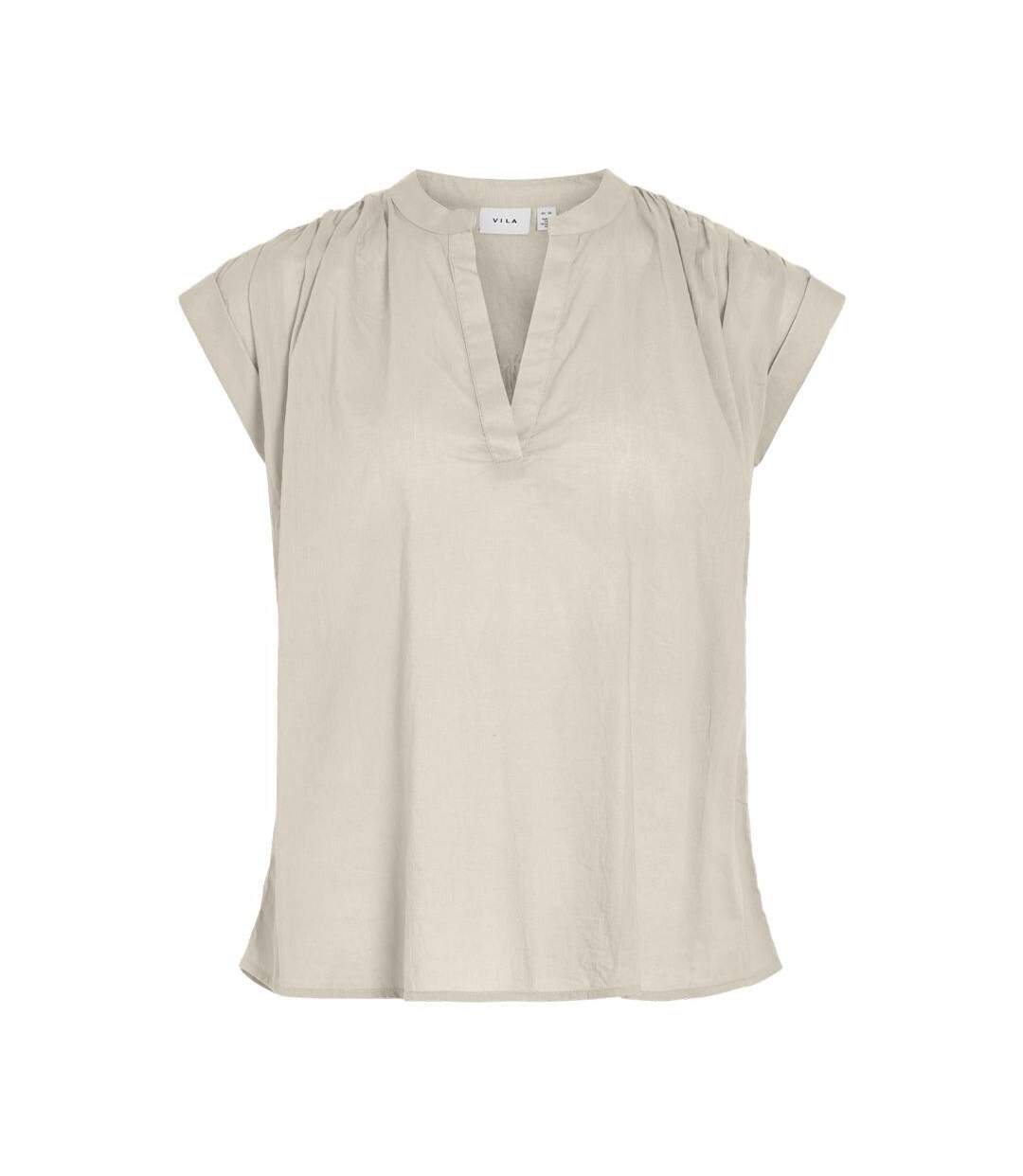 Débardeur beige femme vila tink-1