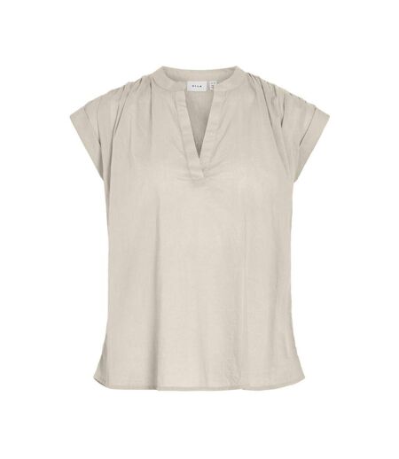 Débardeur beige femme vila tink