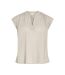 Débardeur beige femme vila tink-1