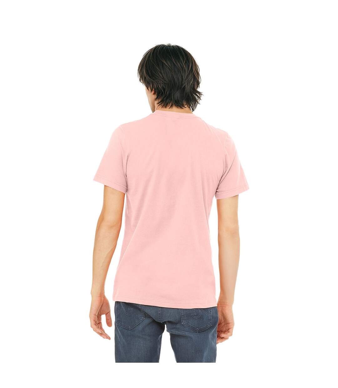 T-shirt adulte rose clair Bella + Canvas-2