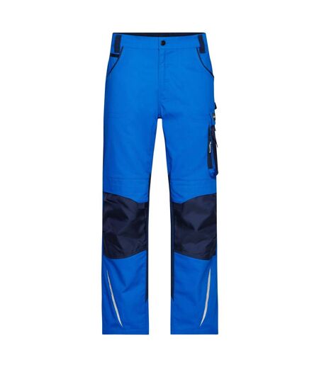 Pantalon De Travail Homme Bleu Roi Bleu Marine James And Nicholson