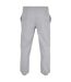 Mens Fluffy Jogging Bottoms Heather Grey Build Your Brand-2