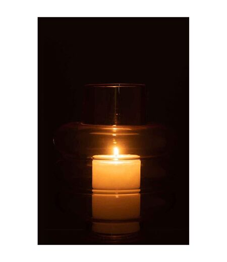 Vase Design en Verre Lima 22cm Ocre