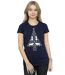 Disney Femme/Les femmes - T-shirt en coton avec arbre de Noël Frozen (Bleu marine) - UTBI21924-2