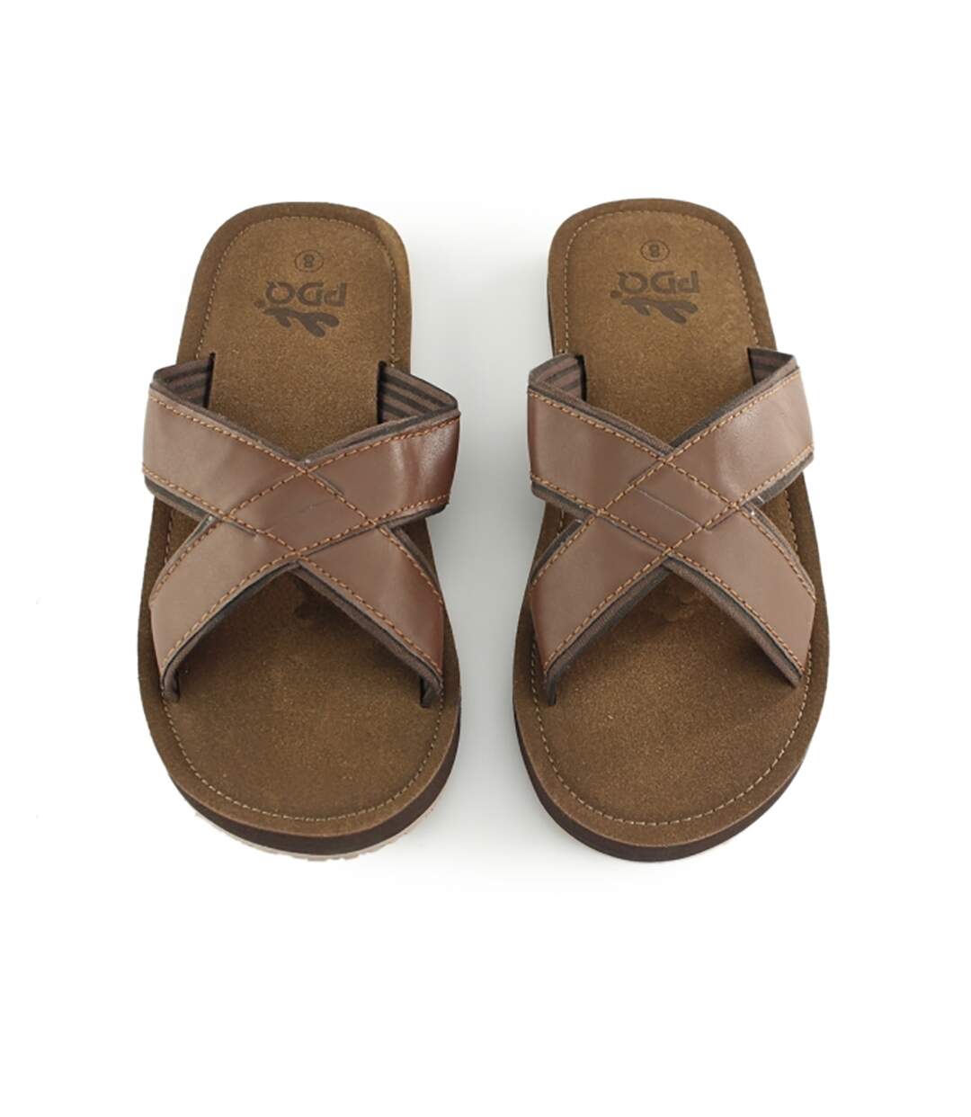 Sandales légères homme marron PDQ