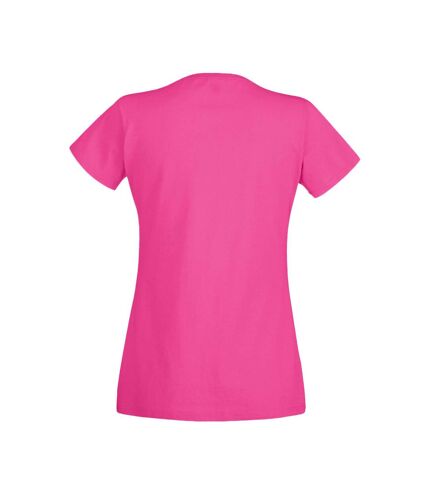 Fruit Of The Loom Ladies/Womens Lady-Fit Valueweight Short Sleeve T-Shirt (Fuchsia)