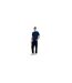 Mens Cotton Short-sleeved Polo Shirt Blue Farah-1