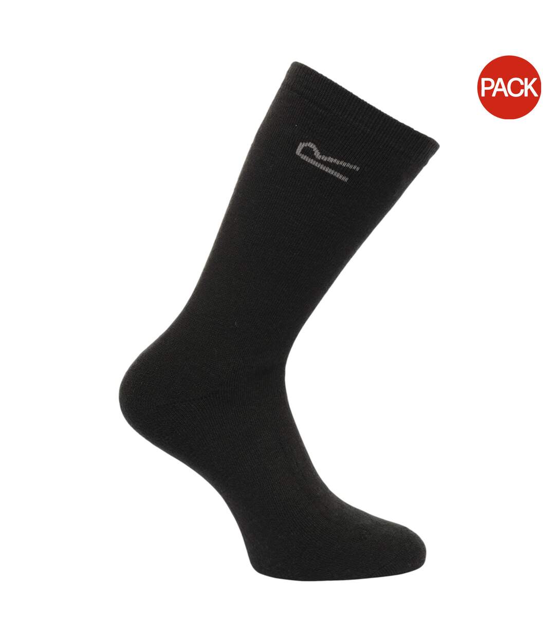 Lot de 5  Loop chaussettes thermiques paires homme noir Regatta-1