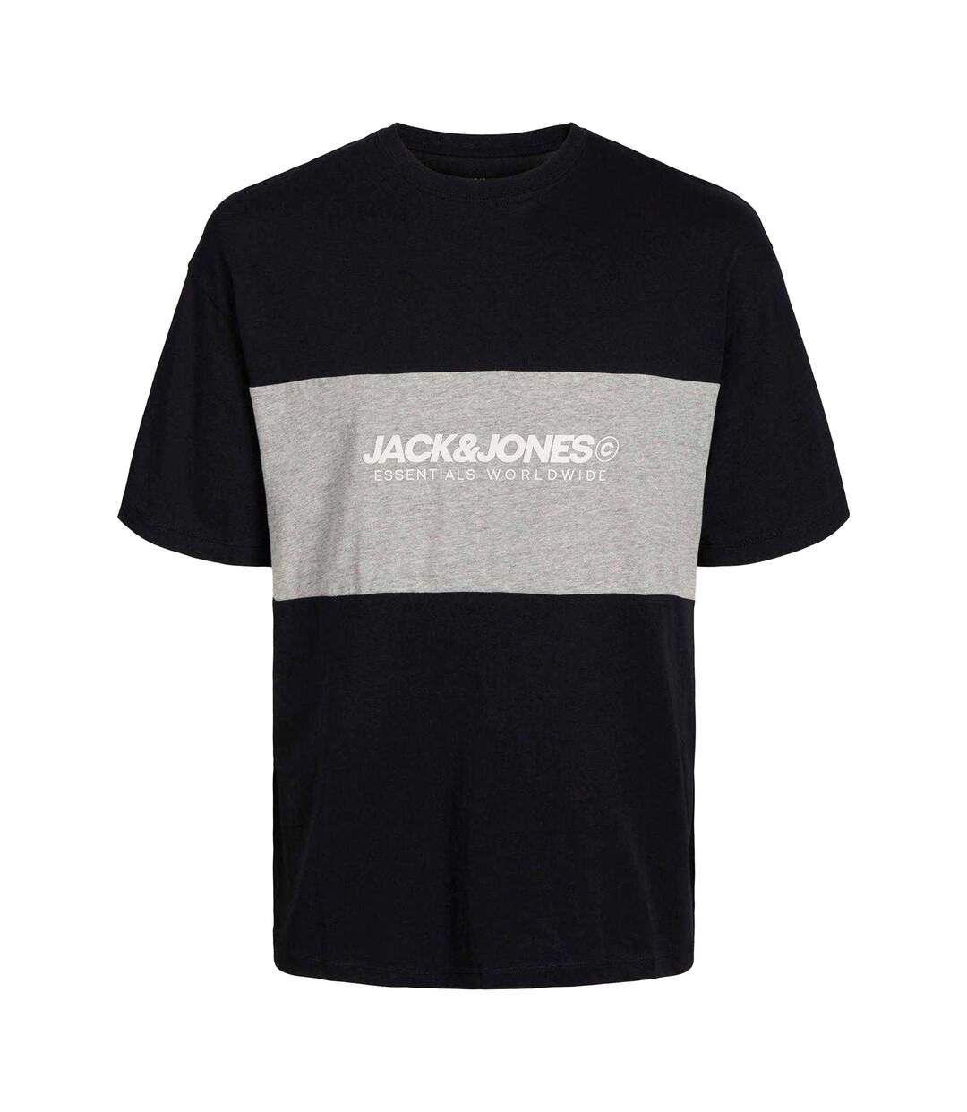 T-shirt Motif/style Blocs De Couleurs Homme Noir Jack And Jones-2