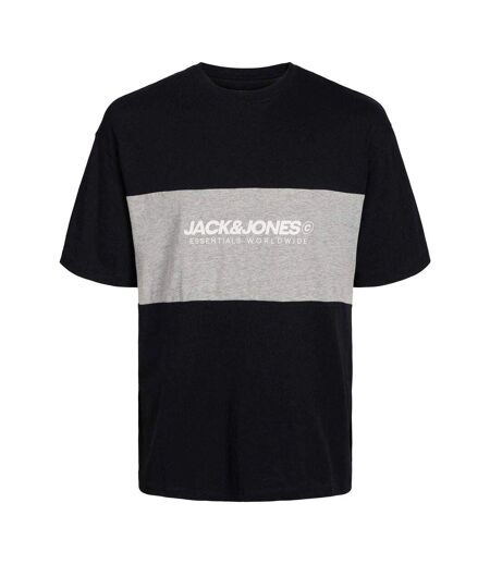 T-shirt Motif/style Blocs De Couleurs Homme Noir Jack And Jones