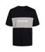 T-shirt Motif/style Blocs De Couleurs Homme Noir Jack And Jones-2