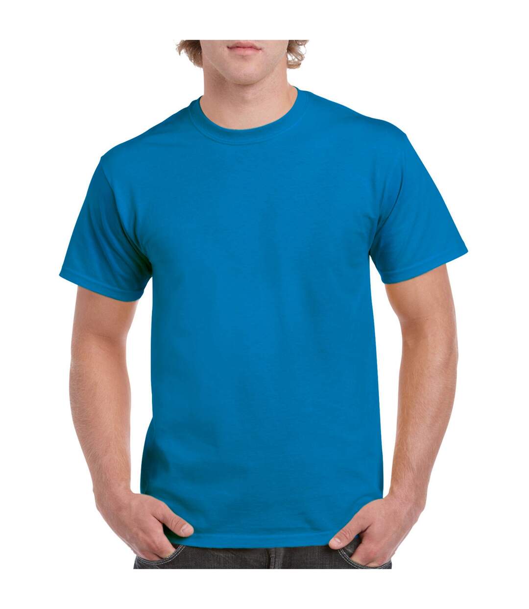 T-shirt Adulte Saphir Gildan-1