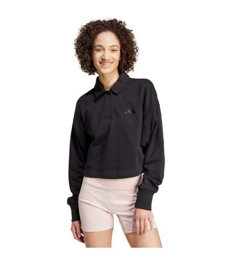 Polo Sweat All Szn Femme Noir Adidas