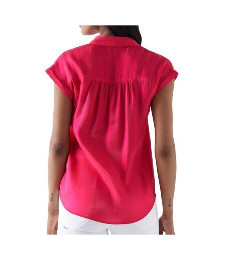Blouse rose femme salsa basic sleeveless