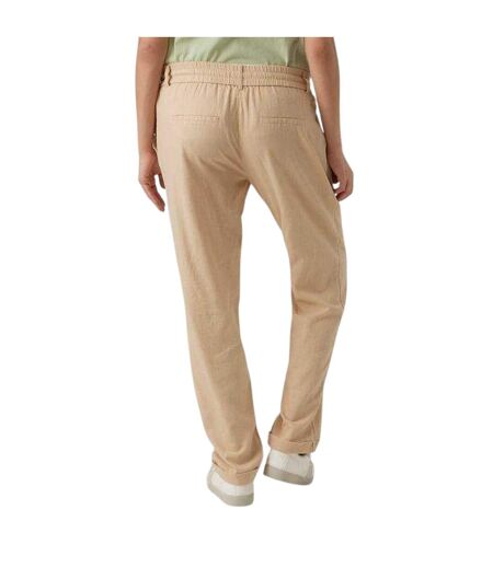 Womens/ladies Straight Maternity Trousers Irish Cream Mamalicious