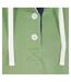 Womens/ladies Button Neck Sweatshirt Grass Green Lazy Jacks-3