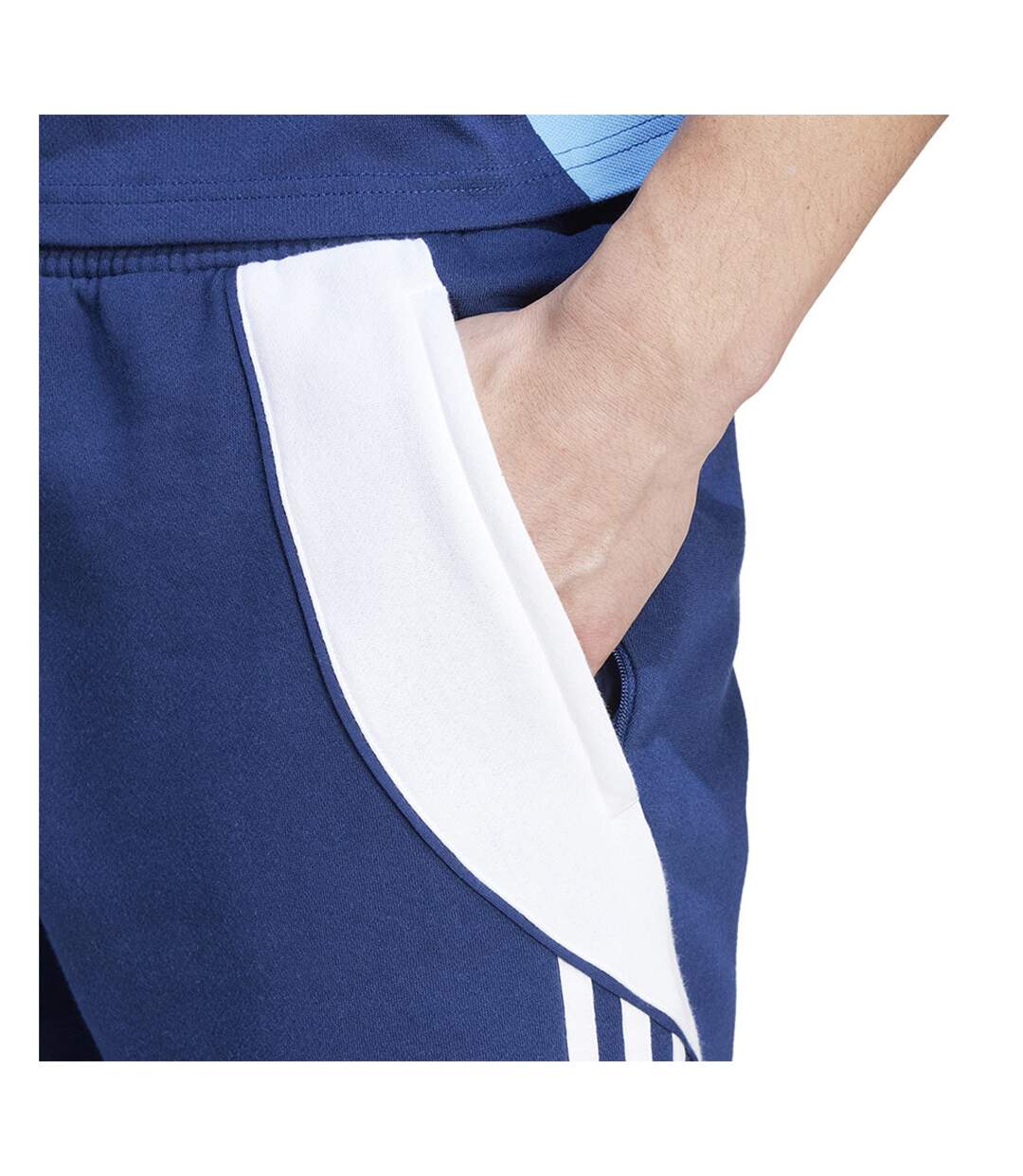 Short Motif/style Rayure Latérale Tiro Homme Bleu Marine Foncé Adidas-4