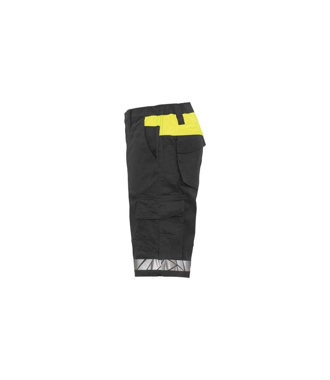 Mens Progression 7510 Work Shorts Black Yellow Projob-3