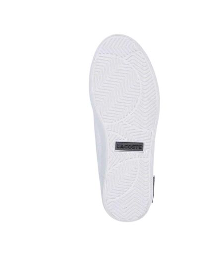 Womens/ladies Lineset Leather Flat Trainers White Lacoste