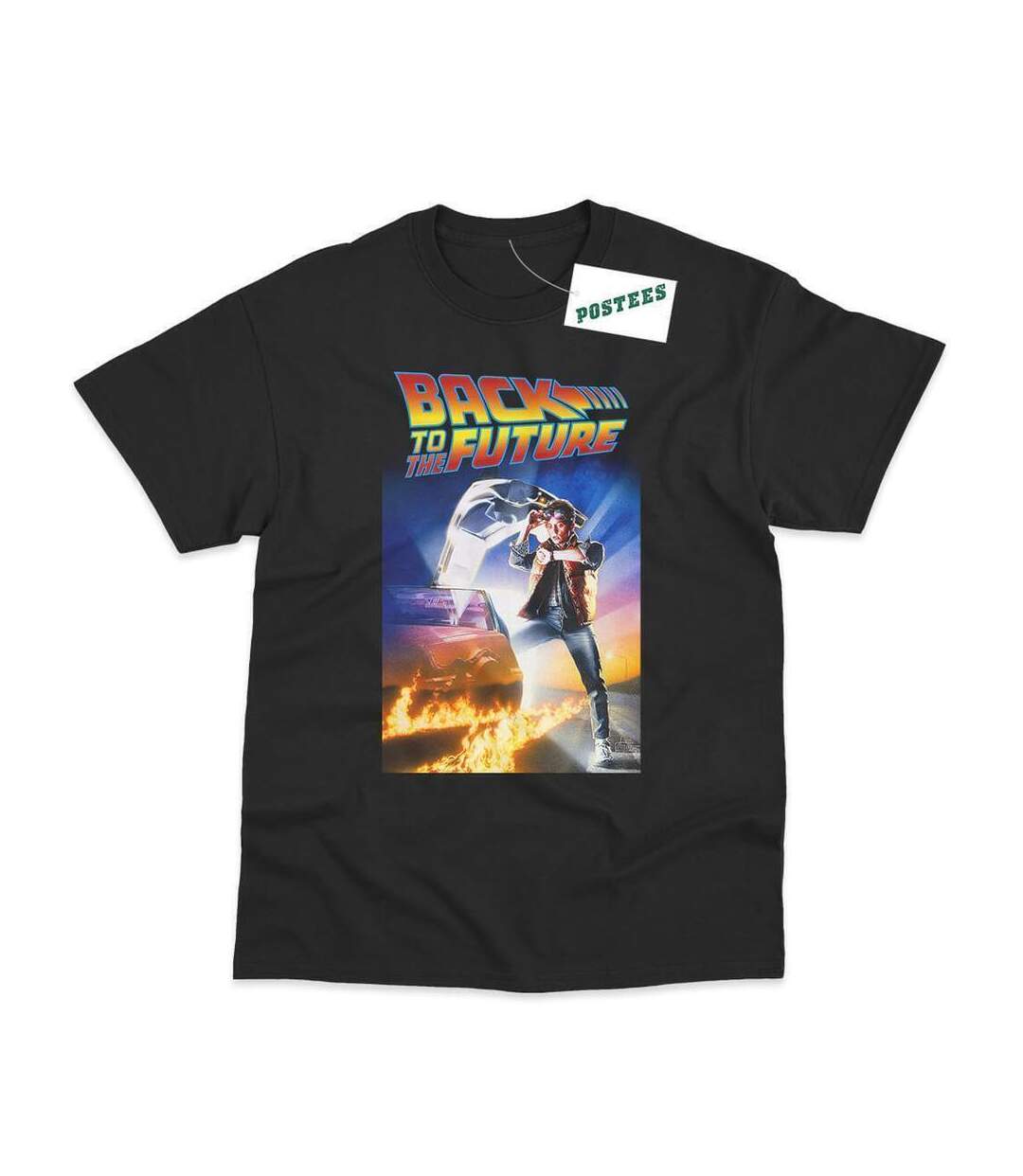 T-shirt adulte noir Back To The Future-2