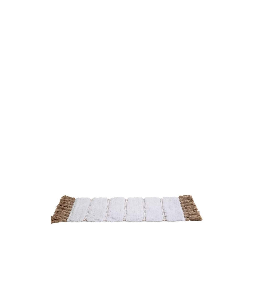 Tapis Salle de Bain Pompons 50x75cm Taupe-3