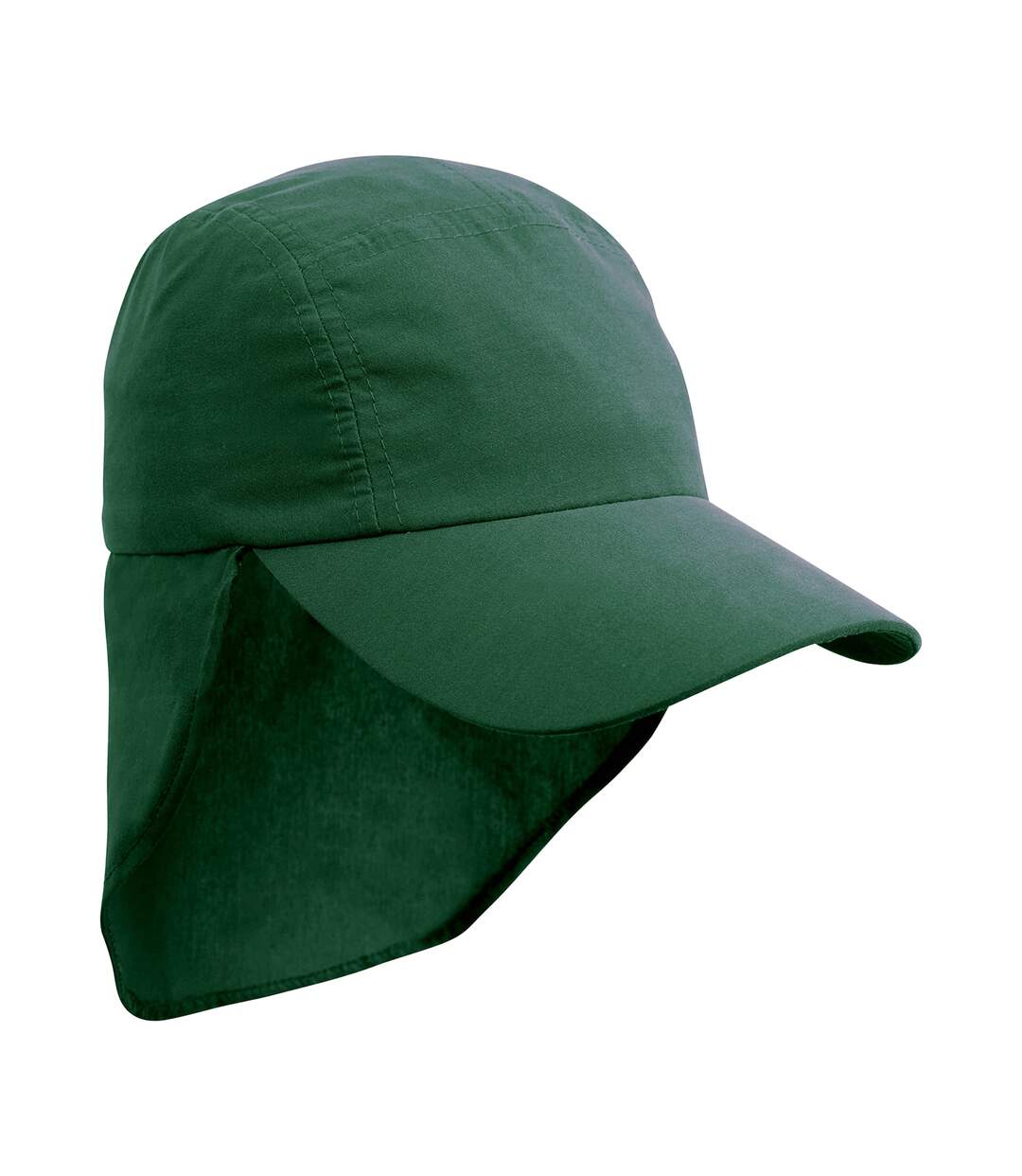 Casquette légionnaire enfant vert bouteille Result Headwear-1