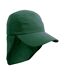 Casquette légionnaire enfant vert bouteille Result Headwear-1