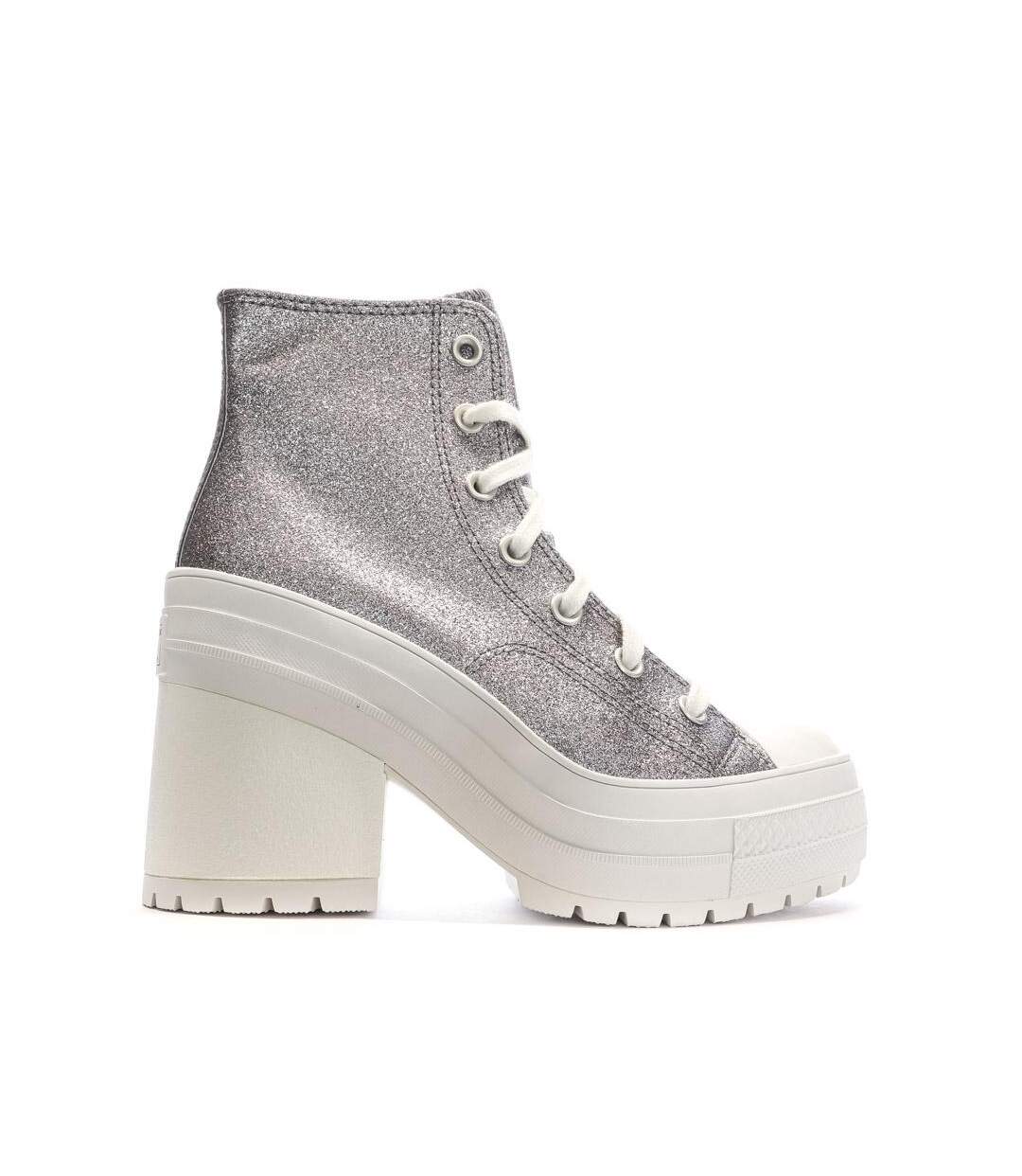 Baskets argentés femme converse chuck 70 deluxe-2