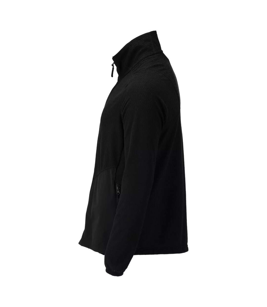 Mens Customised Patterned Fleece Jacket Black Mascot-3