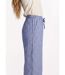 Pantalon large chiné élastiqué avec lin-4