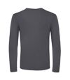 B&C Mens E150 Long Sleeve T-Shirt (Dark Gray)
