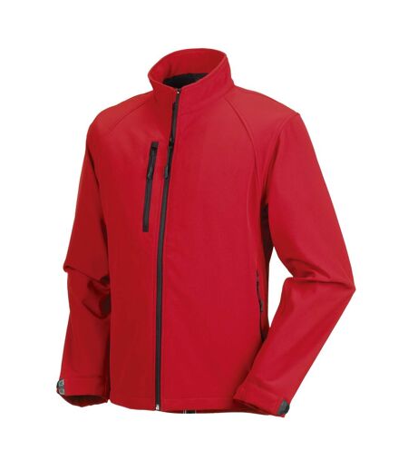 Jerzees Colors Mens Water Resistant & Windproof Softshell Jacket (Classic Red)