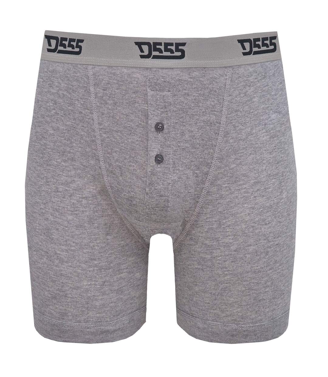 Duke London Mens Driver Kingsize Cotton Boxer Shorts (Pack Of 3) (Black/Grey/Navy) - UTDC145-3