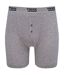 Duke London Mens Driver Kingsize Cotton Boxer Shorts (Pack Of 3) (Black/Grey/Navy) - UTDC145-3