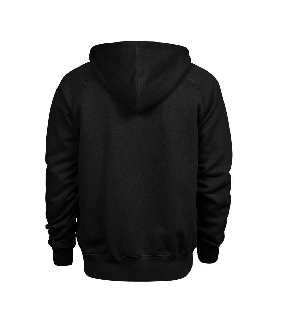 Mens Fashion Zip Hooded Sweatshirt Black Tee Jays-2