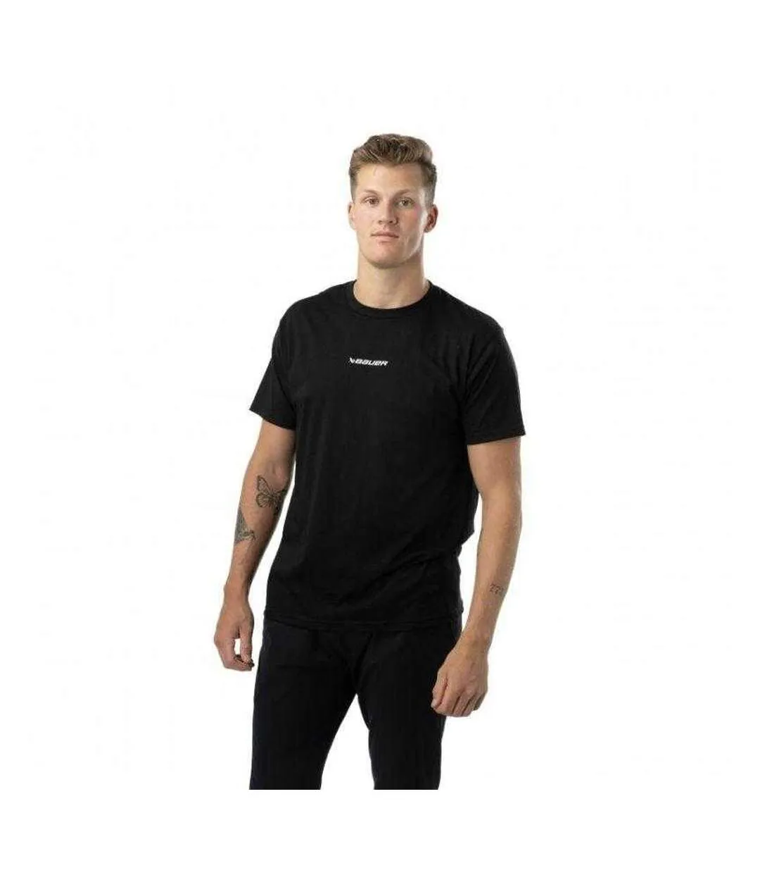 Mens Core Cotton Blend T-shirt Black Bauer-1