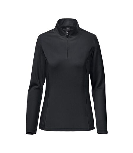 Womens/ladies Monterey Quarter Zip Jumper Black Stormtech
