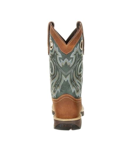 Mens Rebel Full Grain Leather Cowboy Boots Saddlehorn Clover Durango