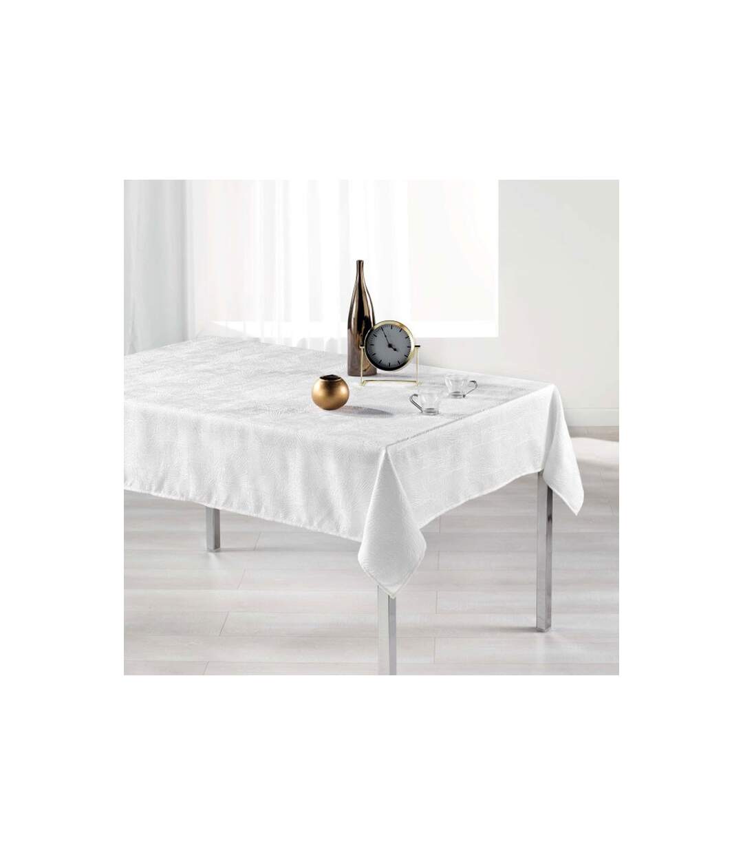 Nappe Rectangulaire Alisson 140x300cm Blanc-1